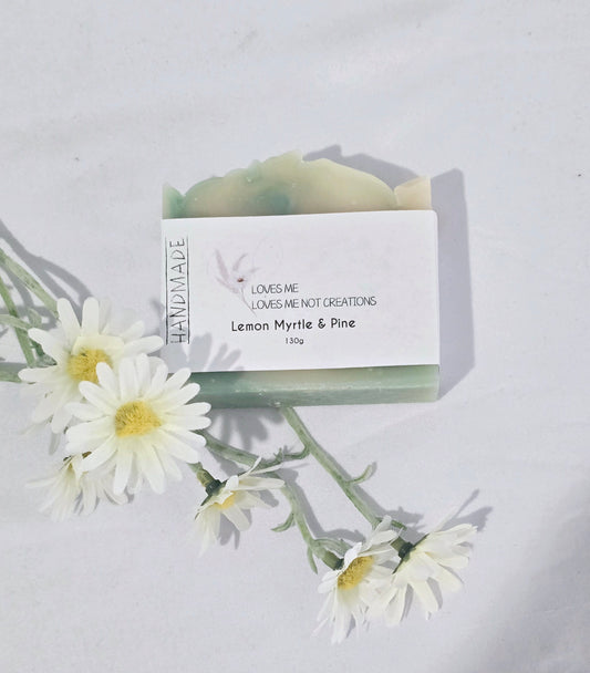 Lemon Myrtle & Pine Handmade Soap Bar