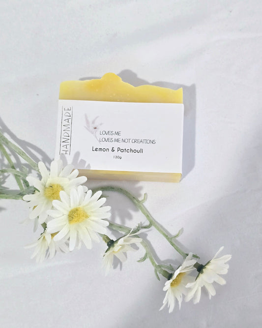 Lemon & Patchoulli Handmade Soap Bar